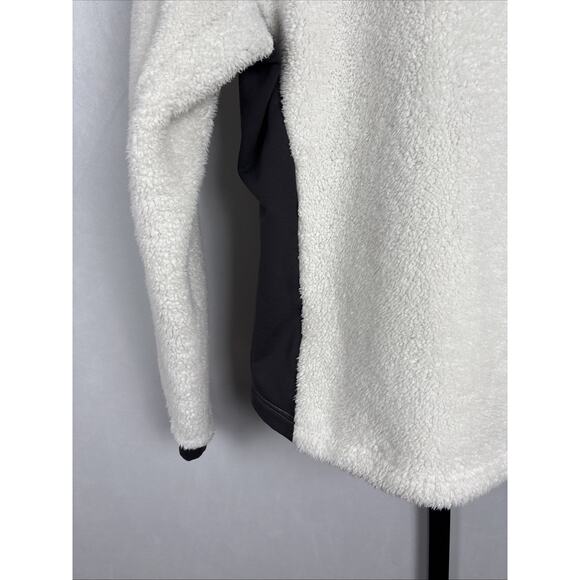 Helly Hansen Fleece Jacket Women's Small White High Pile Full Zip Stretch Panels - Picture 9 of 12